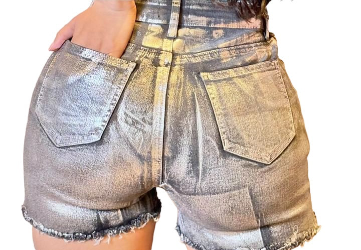 Foil Shorts Heart